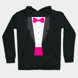 pink tux tuxedo Hoodie